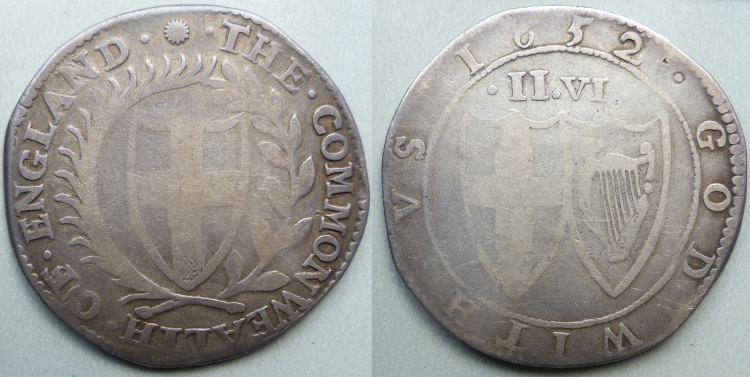 Commonwealth halfcrown 1652 Commonwealth halfcrown 1652